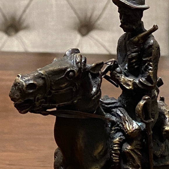 Trooper of the Plains by Frederic Remington Pure Bronze Collectible Sculpture - Picture 6 of 12